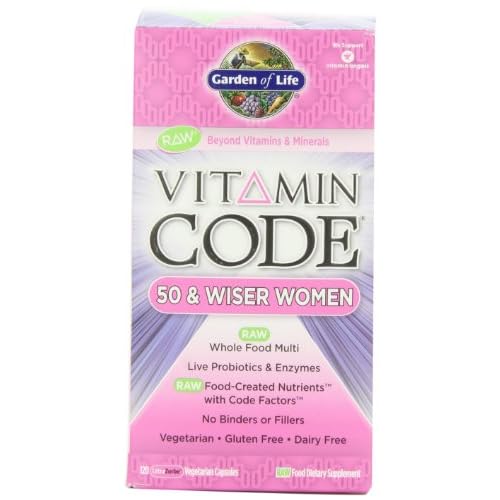 Garden of Life Vitamin Code Raw 50 and Wiser Women's Multivitamin, 120 Capsules image